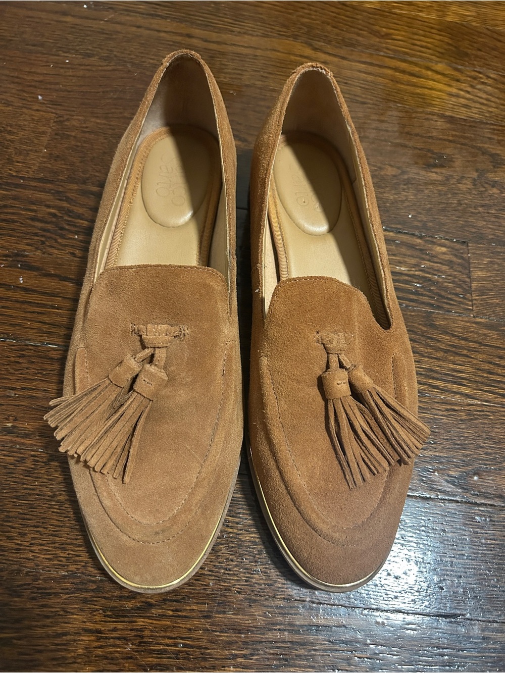 Franco Sarto Suede Tassel Loafers